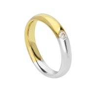 Anello Gioielleria Dossena  Fedi nuziali in Oro Diamante FAD130GB